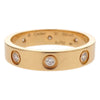 Secondhand Cartier Love Wedding Band 8 Diamonds Ring 18K Rose Gold with Diamonds