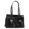 Salvatore Ferragamo Gancini Tote Patent leather