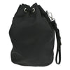 Prada Drawstring Wristlet Bucket Bag Tessuto