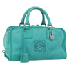 Secondhand Loewe Amazona Bag Turquoise Suede Bags