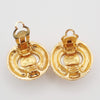 Secondhand Chanel Vintage Round Clip-On Earrings Metal with Faux