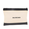 Secondhand Balenciaga Navy Zip Pouch Canvas and