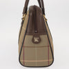Secondhand Burberry Nova Handbag Beige Canvas Bags