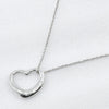Secondhand Tiffany & Co. Elsa Peretti Open Heart Pendant Necklace Sterling