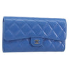 Chanel CC Gusset Classic Flap Wallet Quilted Lambskin