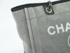 Secondhand Chanel Deauville Tote Gray Canvas Accessories