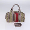 Secondhand Gucci Vintage Web Boston Bag GG