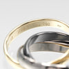 Secondhand Cartier Trinity Ring 18 yellow gold / K18 white gold / ceramic