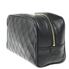 Secondhand Chanel Vintage Diamond CC Camera Bag Quilted Caviar