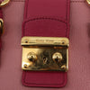 Miu Miu Madras Convertible Lock Tote Leather