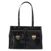 Salvatore Ferragamo Gancini Tote Patent leather