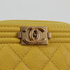 Secondhand Chanel Compact Boy Wallet Caviar