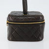 Secondhand Chanel Vanity pouch Black Leather Bags