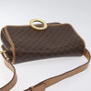Secondhand Celine Vintage Macadam Circle Logo Shoulder Bag Canvas and