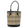 Secondhand Burberry Nova Check Tote Canvas and