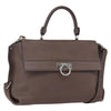 Salvatore Ferragamo Sofia Satchel Grainy Leather