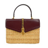 Secondhand Gucci Sylvie 1969 Top Handle Bag Leather and Wicker
