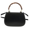 Gucci Vintage Convertible Bamboo Top Handle Bag Leather