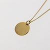 Secondhand Christian Dior Round Logo Pendant Necklace
