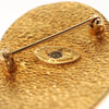 Secondhand Chanel Logo Brooch Gold Metal Jewelry