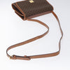 Celine Vintage Macadam Shoulder Bag Canvas and Leather