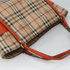 Secondhand Burberry Canterbury Panels Tote Haymarket Coated Canvas and