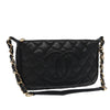 Chanel Timeless CC Chain Pochette Quilted Caviar