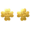 Secondhand Chanel Vintage CC Clover Clip-On Earrings