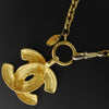 Secondhand Chanel Vintage Quilted CC Pendant Necklace