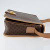 Celine Vintage Macadam Shoulder Bag Canvas and Leather