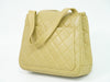 Secondhand Chanel Vintage Tote Beige Leather Accessories