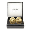 Secondhand Chanel clips bouton ovale ange logo Gold-plated