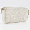 Secondhand Chanel Deauville Double Zip Clutch with Chain Raffia