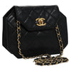 Chanel Vintage Octagon CC Flap Bag Quilted Leather