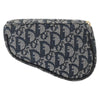 Christian Dior Saddle Zip Pouch Diorissimo Canvas