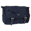 Secondhand Prada Double Buckle Flap Messenger Bag Re-