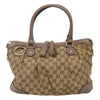 Gucci Sukey Top Handle Satchel GG Canvas with Leather