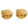 Secondhand Chanel Vintage Round CC Clip-On Earrings