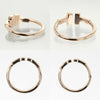 Secondhand Tiffany & Co. T Wire Ring 18K Rose Gold with Diamonds