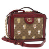 Gucci Doraemon Ophidia Zip Around Camera Bag Printed Mini GG Coated Canvas