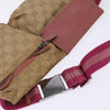 Secondhand Gucci Vintage Double Belt Bag GG Canvas with