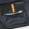 Secondhand Gucci Vintage Bamboo Backpack Nylon and
