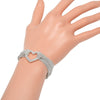 Secondhand Tiffany & Co. Multistrand Mesh Heart Toggle Bracelet Sterling
