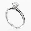 Secondhand Tiffany & Co. Novo Solitaire Ring Platinum with Diamonds and Cushion Cut I/VS2 Diamond