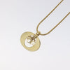 Secondhand Christian Dior Round Logo Pendant Necklace