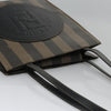 Fendi Vintage Logo Stamp Tote Pequin Coated Canvas