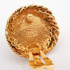 Secondhand Chanel Vintage Round Clip-On Earrings Metal with Faux
