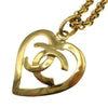 Secondhand Chanel CC Heart Pendant Necklace