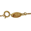 Chanel CC Logo Pendant Necklace Metal