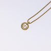 Secondhand Christian Dior CD Round Pendant Necklace